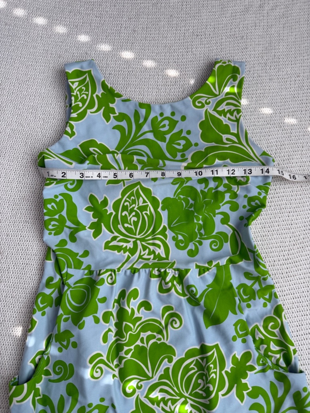 Jude Connally Green/Blue Floral Sleeveless Dress Size XS - Picture 2 of 6